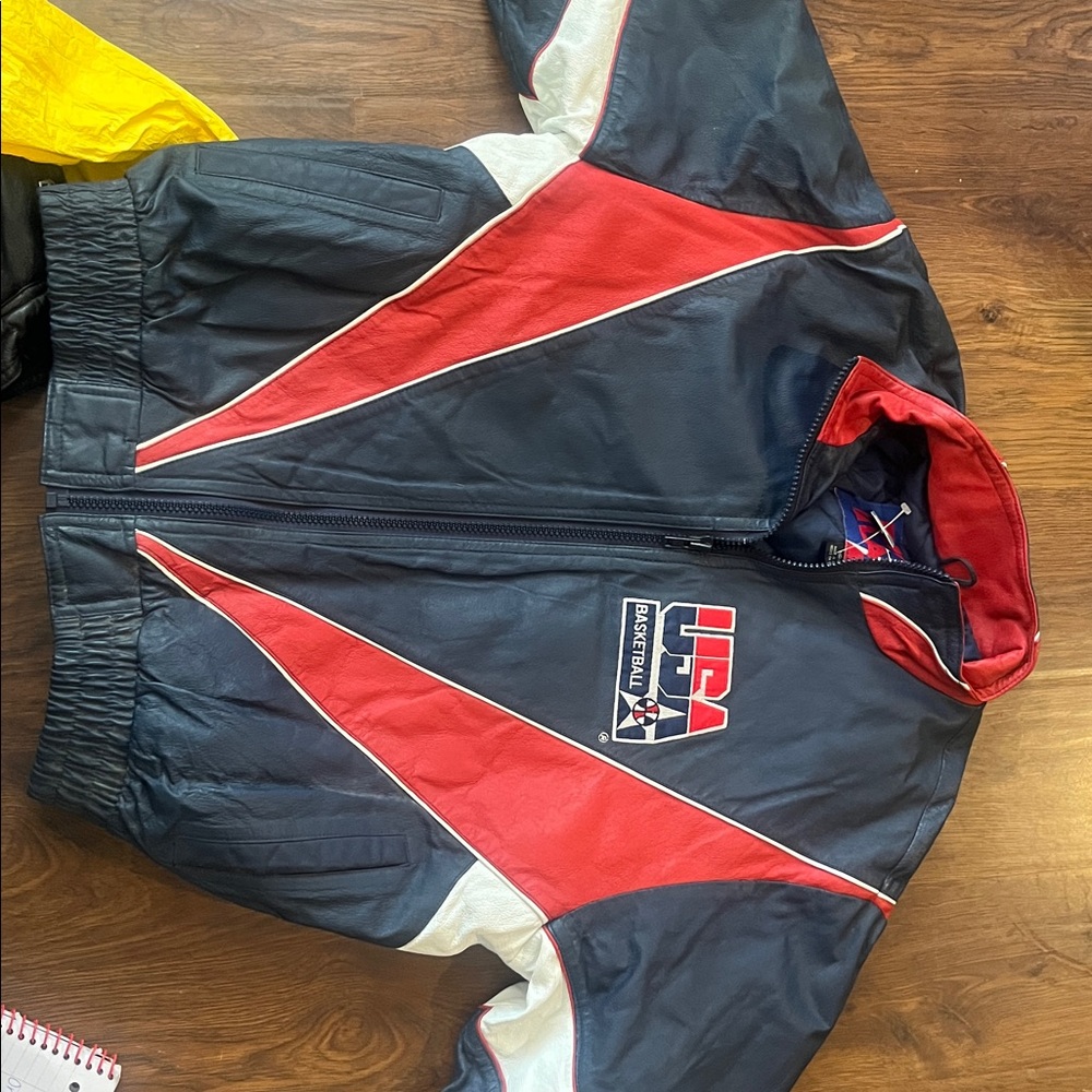 USA Basketball Men's Bomber Jacket - Red, White, and Blue